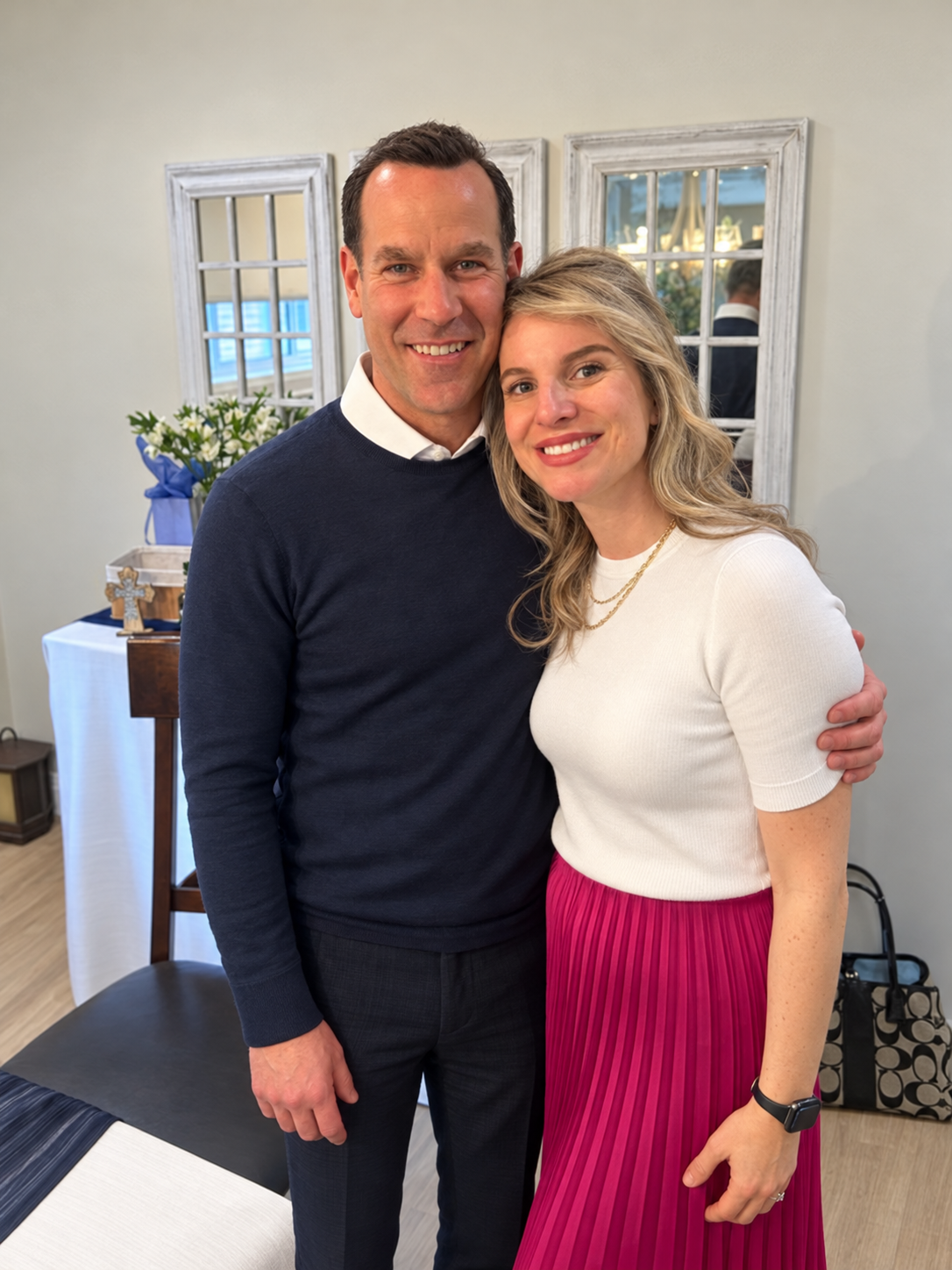 Paul and Alicia together at a community event